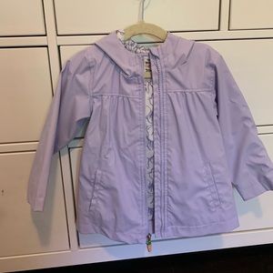 🐰🌧🥕Lavender Bunny Ear Hooded Toddler Rain Coat